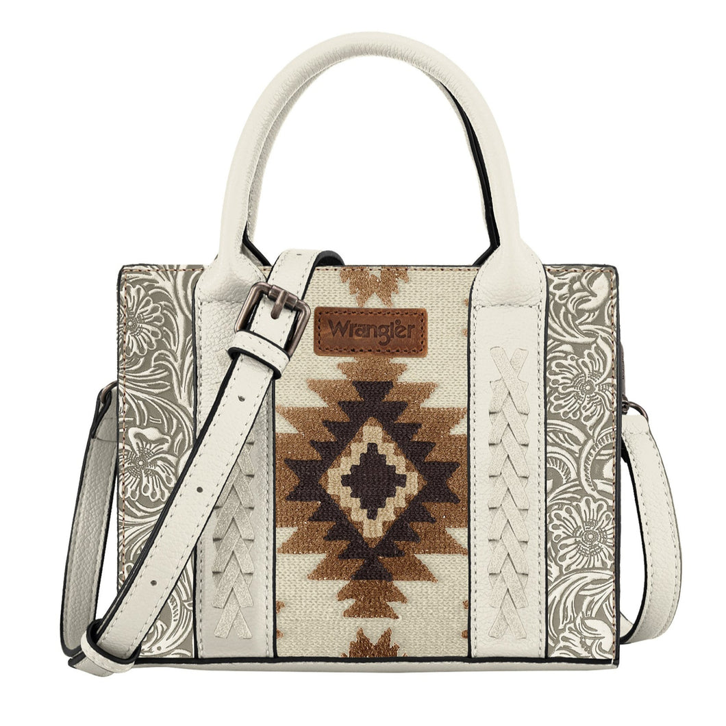 Wrangler Aztec Tooled Crossbody Bag
