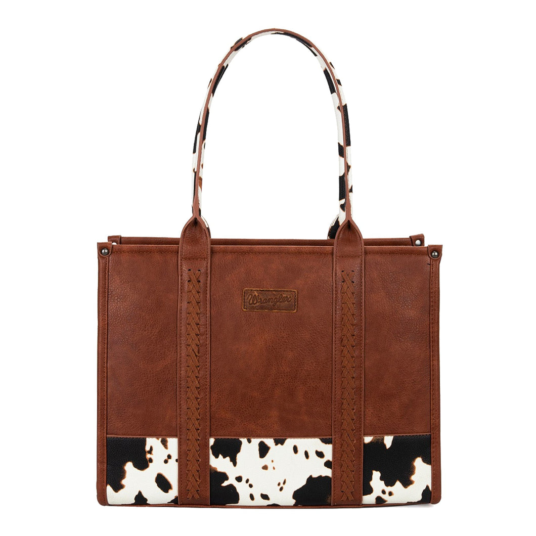 Wrangler Cow Print Tote Bag