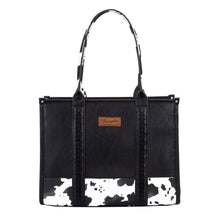 Load image into Gallery viewer, Wrangler Cow Print Tote Bag
