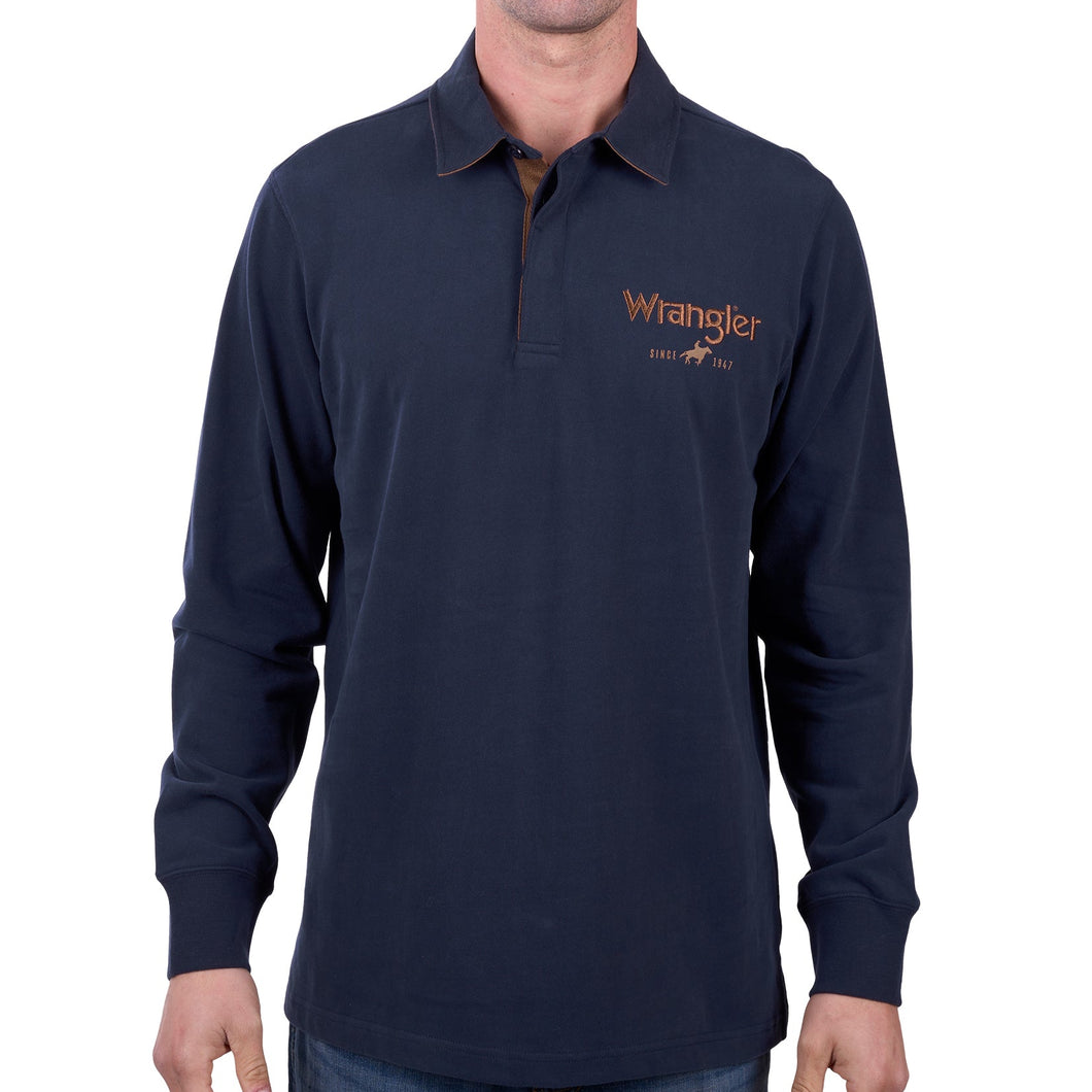 WRANGLER MENS NASH RUGBY SHIRT