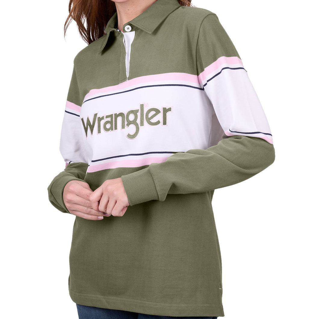 WRANGLER WOMENS ELIZA RUGBY SHIRT