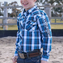 Load image into Gallery viewer, Wrangler Boys Tony Logo Long Sleeve Shirt

