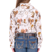 Load image into Gallery viewer, Wrangler Girls Marilyn Long Sleeve Logo Shirt

