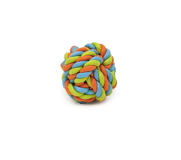 CANINE CARE DOG TOY ROPE BALL