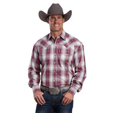 Load image into Gallery viewer, Stetson Mens Ombre Plaid Snap Long Sleeve Shirt
