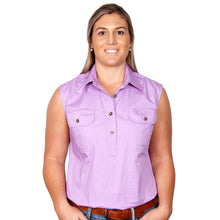 Load image into Gallery viewer, JUST COUNTRY WOMENS KERRY SLEEVELESS 1/2 BUTTON

