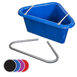 PLASTIC CORNER FEED TUBS WITH BRACKETS