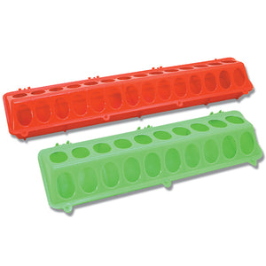 FEED TROUGH WITH HOLES PLASTIC 36CM/20 HOLE
