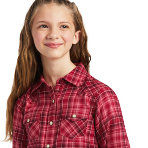 ARIAT GIRLS R.E.A.L ADOBE LONG SLEEVE SHIRT