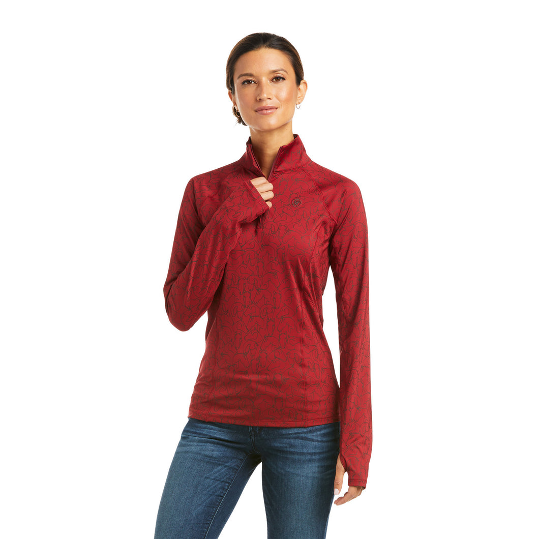 ARIAT WOMENS LOWELL 2.0 1/4 ZIP BASELAYER