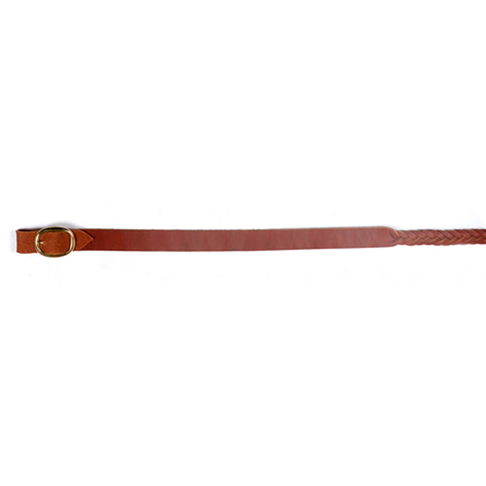 AUSTRALIAN STOCKMANS REDHIDE 5 PLAIT REINS