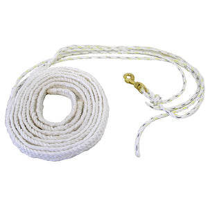 AUSTRALIAN STOCKMANS BRAIDED ROPE REINS WITH TIE DOWN- SILVER