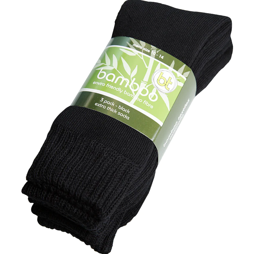 Bamboo Socks Extra Thick 3 Pack