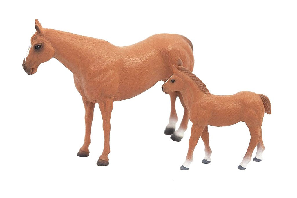 BIG COUNTRY TOYS - QUARTER HORSE MARE AND FOAL