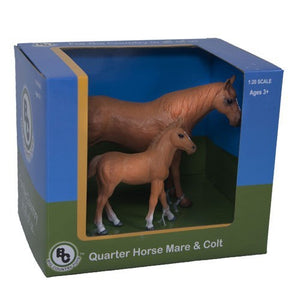 BIG COUNTRY TOYS - QUARTER HORSE MARE AND FOAL