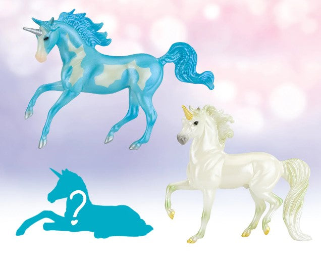 BREYER STABLEMATES UNICORN FOAL SURPRISE - WINDSWEPT FAMILY