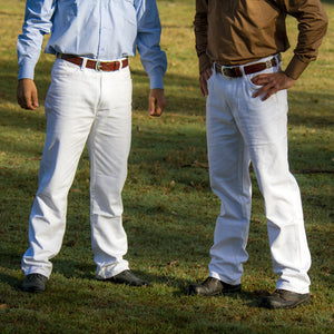 Brigalow Men’s White Jeans | Quality Apparel at Saddleworld NT