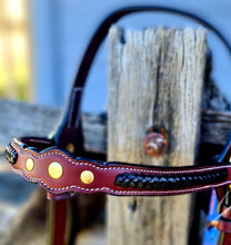 Load image into Gallery viewer, Toprail Equine Leather Show Bridle
