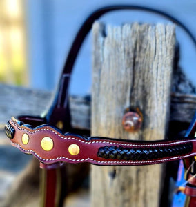 Toprail Equine Leather Show Bridle