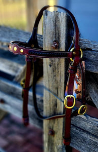 Toprail Equine Leather Show Bridle