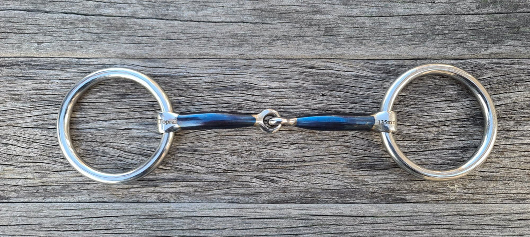 TOPRAIL MEDIUM LOOSE RING SWEET IRON WITH COPPER INLAY SNAFFLE BIT
