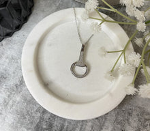 Load image into Gallery viewer, CAVALLO CRYSTAL SNAFFLE BIT CHARM AND NECKLACE SET
