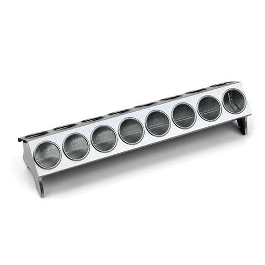 FEED TROUGH WITH HOLES GALVANISED