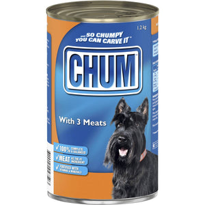 Chum Cans 3 Kinds Of Meat 12 X 1.2Kg