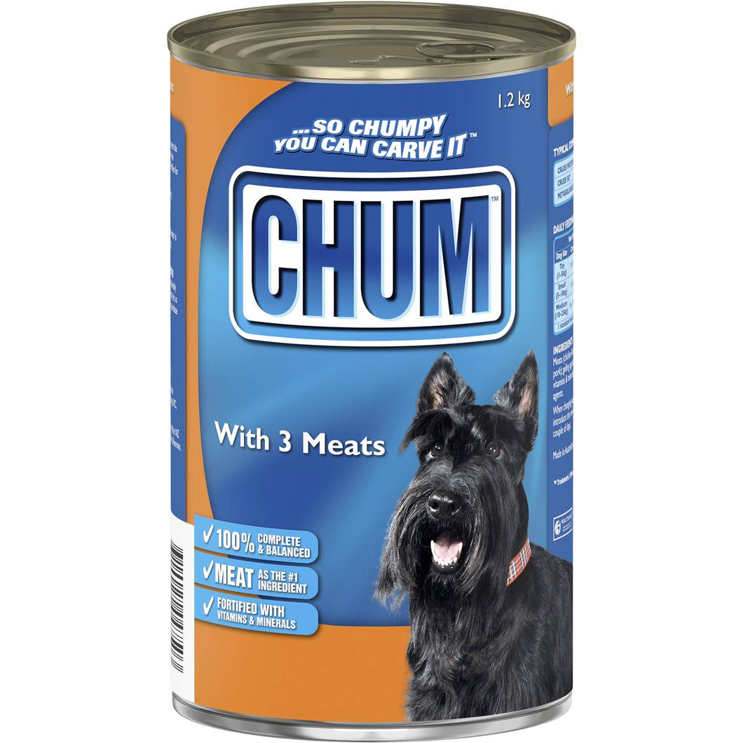 Chum Cans 3 Kinds Of Meat 12 X 1.2Kg