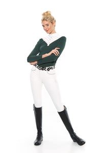 HARCOUR WOMENS DANCING LONG SLEEVE COMPETITION POLO