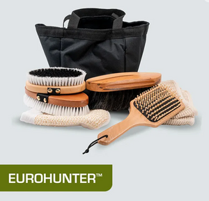 EUROHUNTER WOODEN GROOMING TOOLS & TOTE