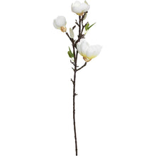 Load image into Gallery viewer, FAUX MAGNOLIA STEM WHITE
