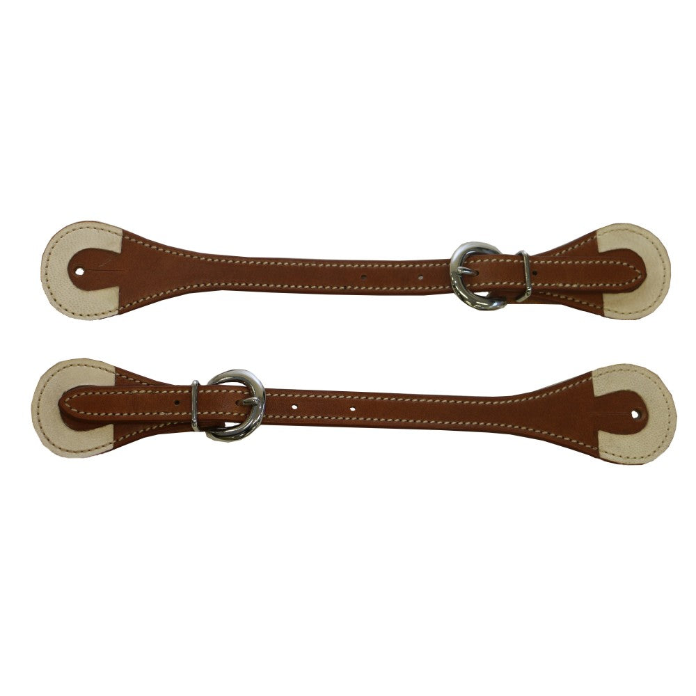 FORT WORTH RAWHIDE END SPUR STRAPS