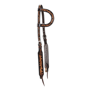 FORT WORTH TOOLED LEAF ONE EAR HEADSTALL