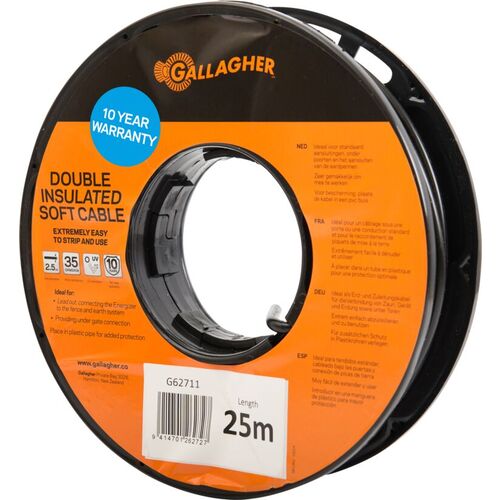 GALLAGHER 2.5MM DOUBLE INSULATED SOFT CABLE