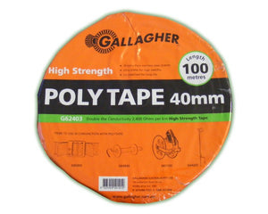 GALLAGHER 40MM POLY TAPE 100M