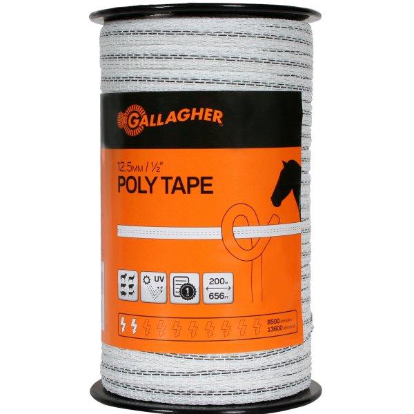 GALLAGHER 12.5MM POLY TAPE 200M