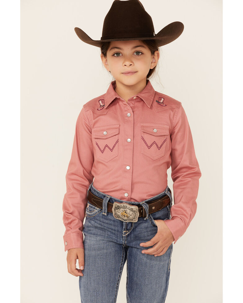 WRANGLER GIRLS LONG SLEEVE SHIRT