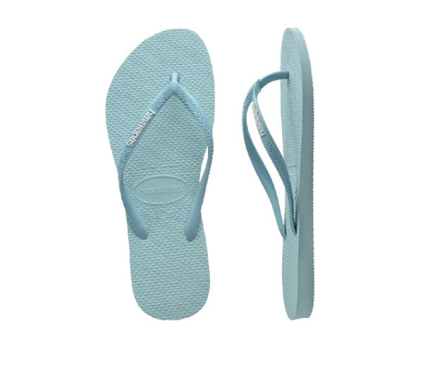 HAVAIANA KIDS SLIM SKY BLUE/WHITE THONGS
