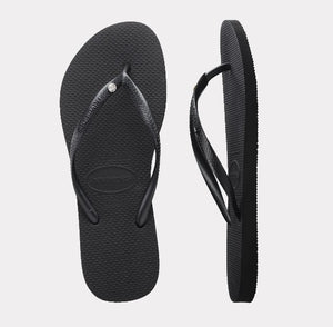 HAVAIANA SLIM METAL LOGO CRYSTAL