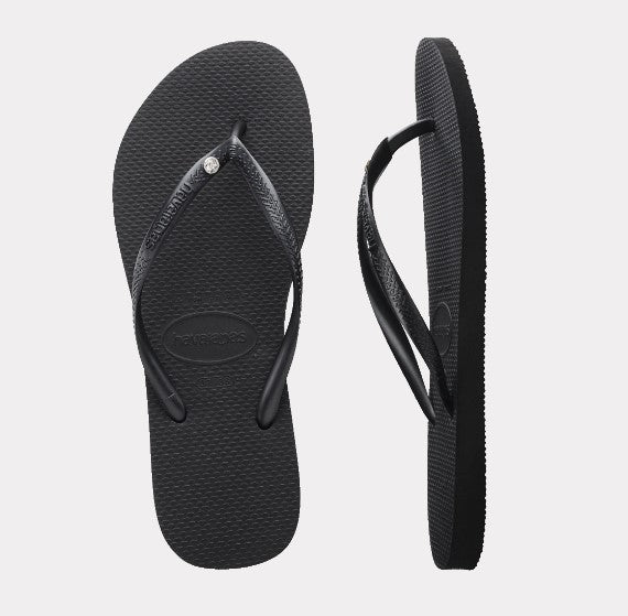 HAVAIANA SLIM METAL LOGO CRYSTAL