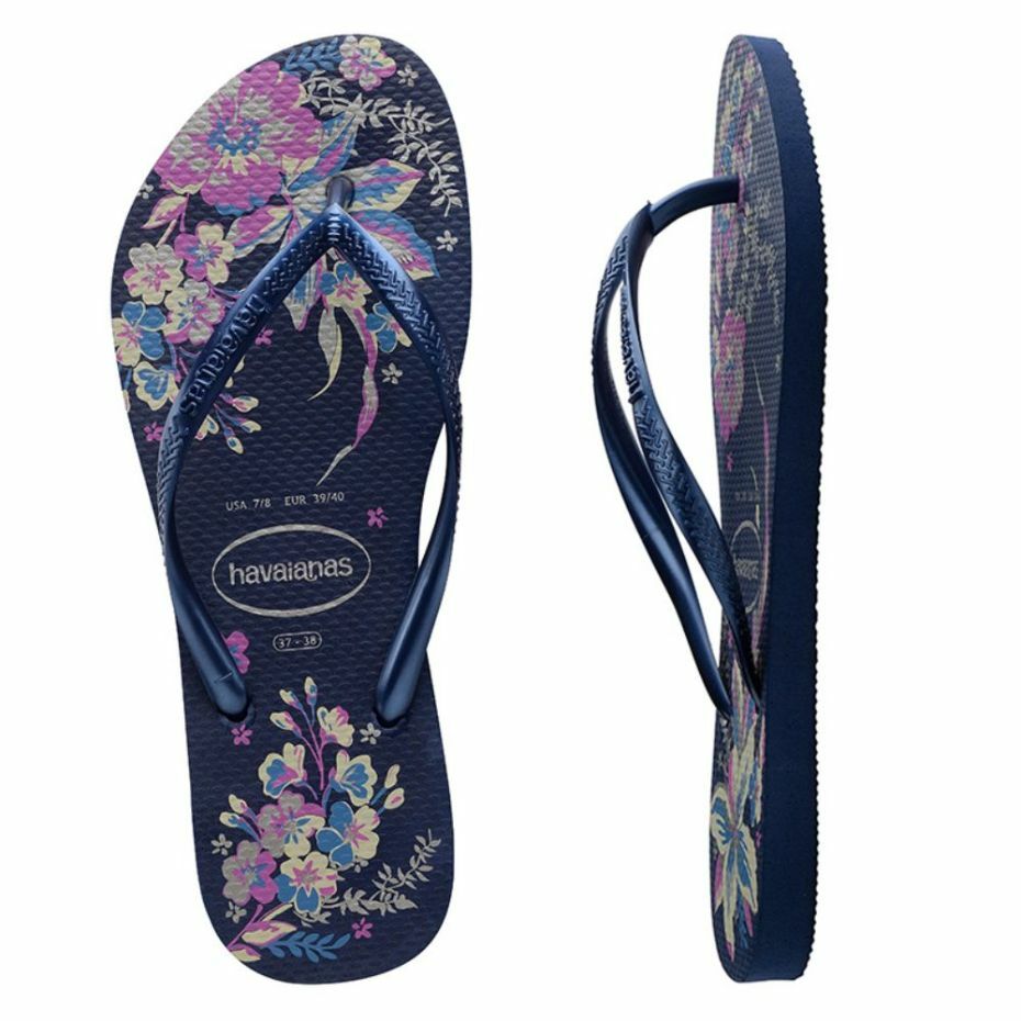 HAVAIANA SLIM ORGANIC METALLIC THONGS