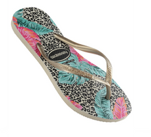Load image into Gallery viewer, HAVAIANA SLIM PRINT JESSICA FLORAL THONGS
