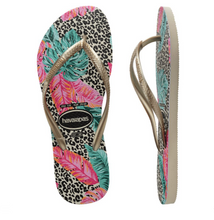 Load image into Gallery viewer, HAVAIANA SLIM PRINT JESSICA FLORAL THONGS
