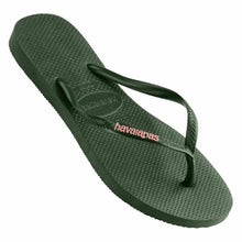 Load image into Gallery viewer, HAVAIANA SLIM RUBBER LOGO THONGS
