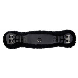 HKM LEATHER GIRTH WITH REMOVABLE LAMBS WOOL
