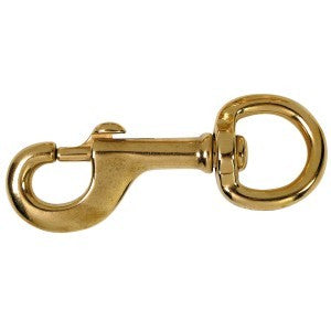 BRASS HEAVY DUTY ROUND EYE SWIVEL SNAPHOOK