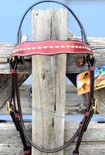 Load image into Gallery viewer, TOPRAIL BRIDLE WITH WHITE DIAMOND LACE BROWBAND
