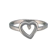 HEART SET ON YOU SILVER RING