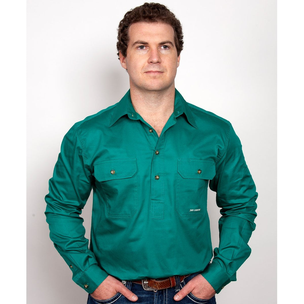 JUST COUNTRY MENS CAMERON 1/2 BUTTON